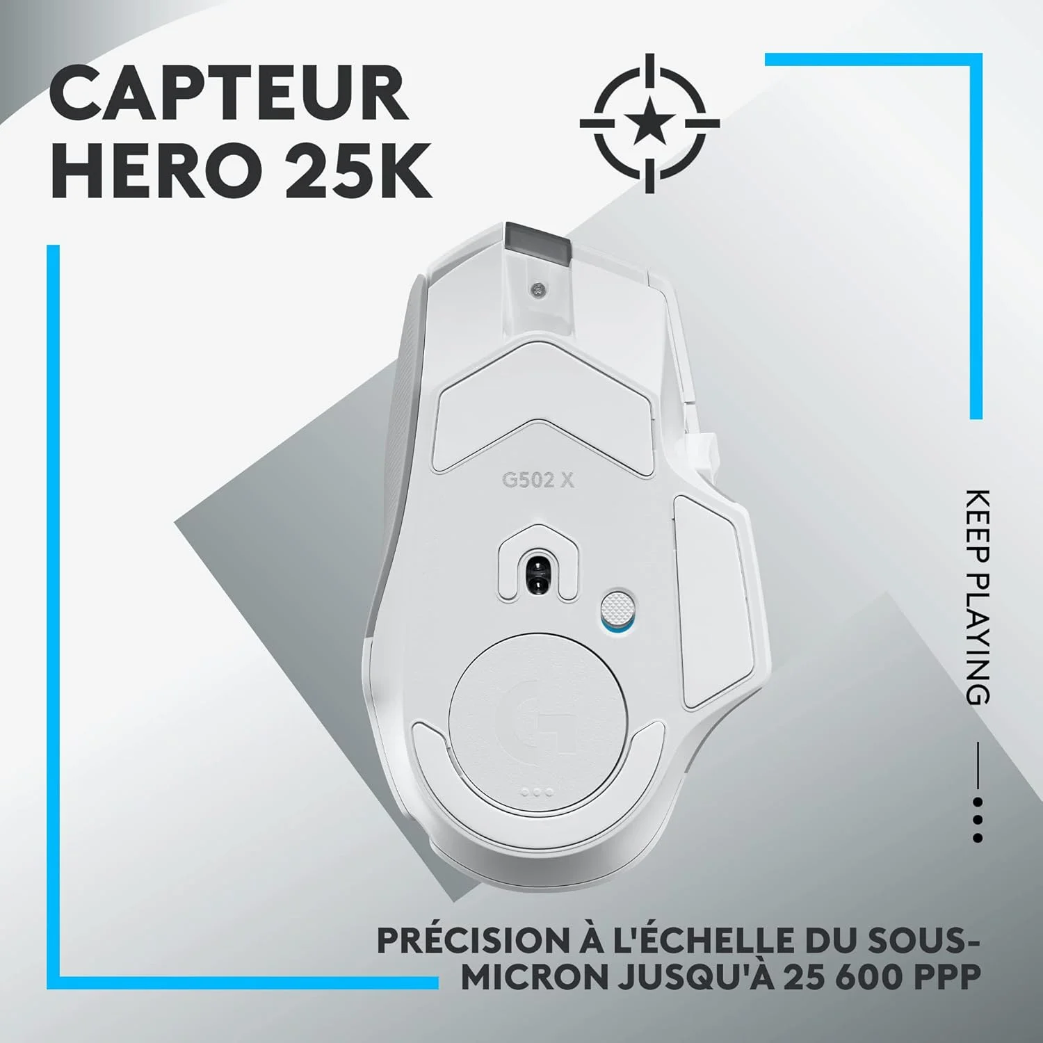 SOURIS LOGITECH G502 X LIGHTSPEED BLANCHE (4/6)