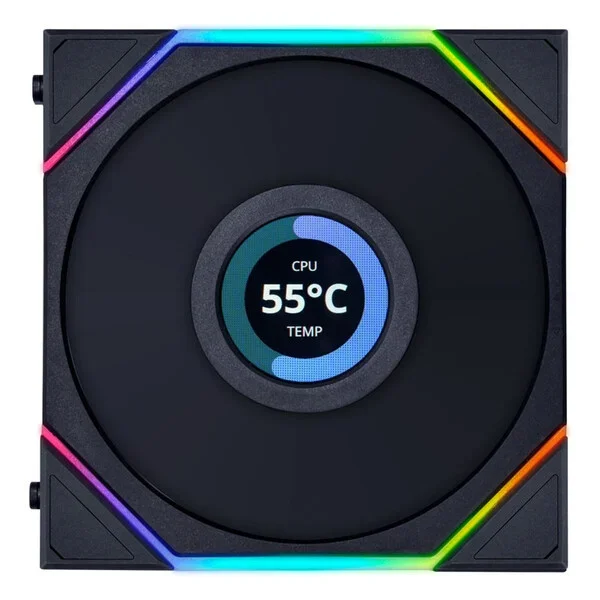 KIT 3 VENTILOS LIAN LI UNI FAN LCD NOIR (4/4)