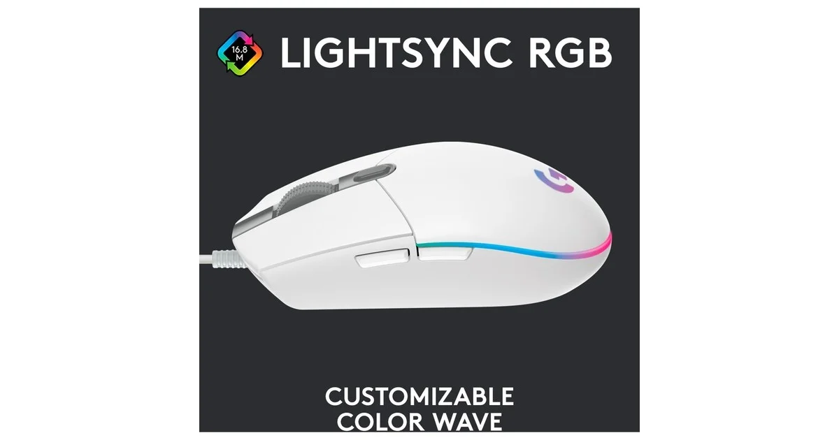 SOURIS LOGITECH G203 LIGHTSYNC BLANC (5/8)