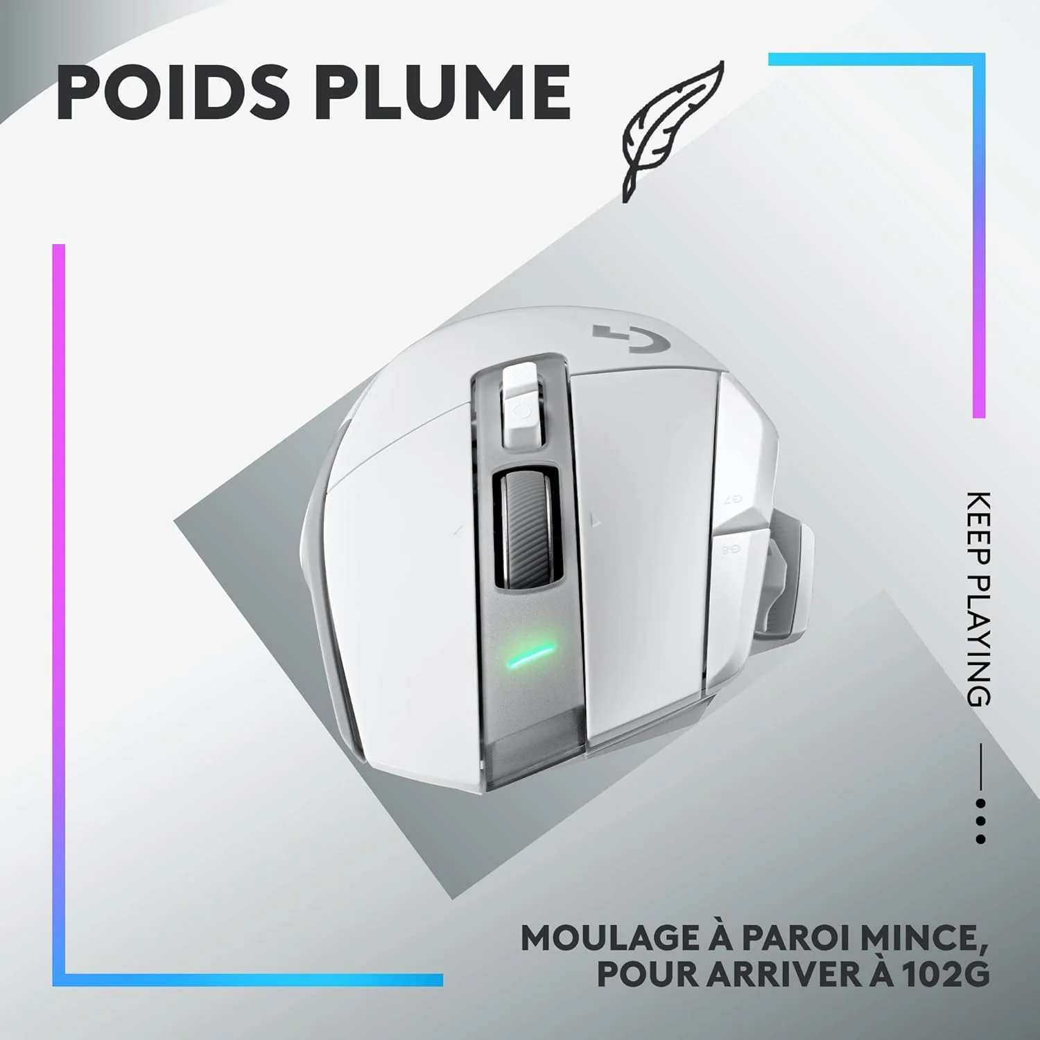 SOURIS LOGITECH G502 X LIGHTSPEED BLANCHE (2/6)