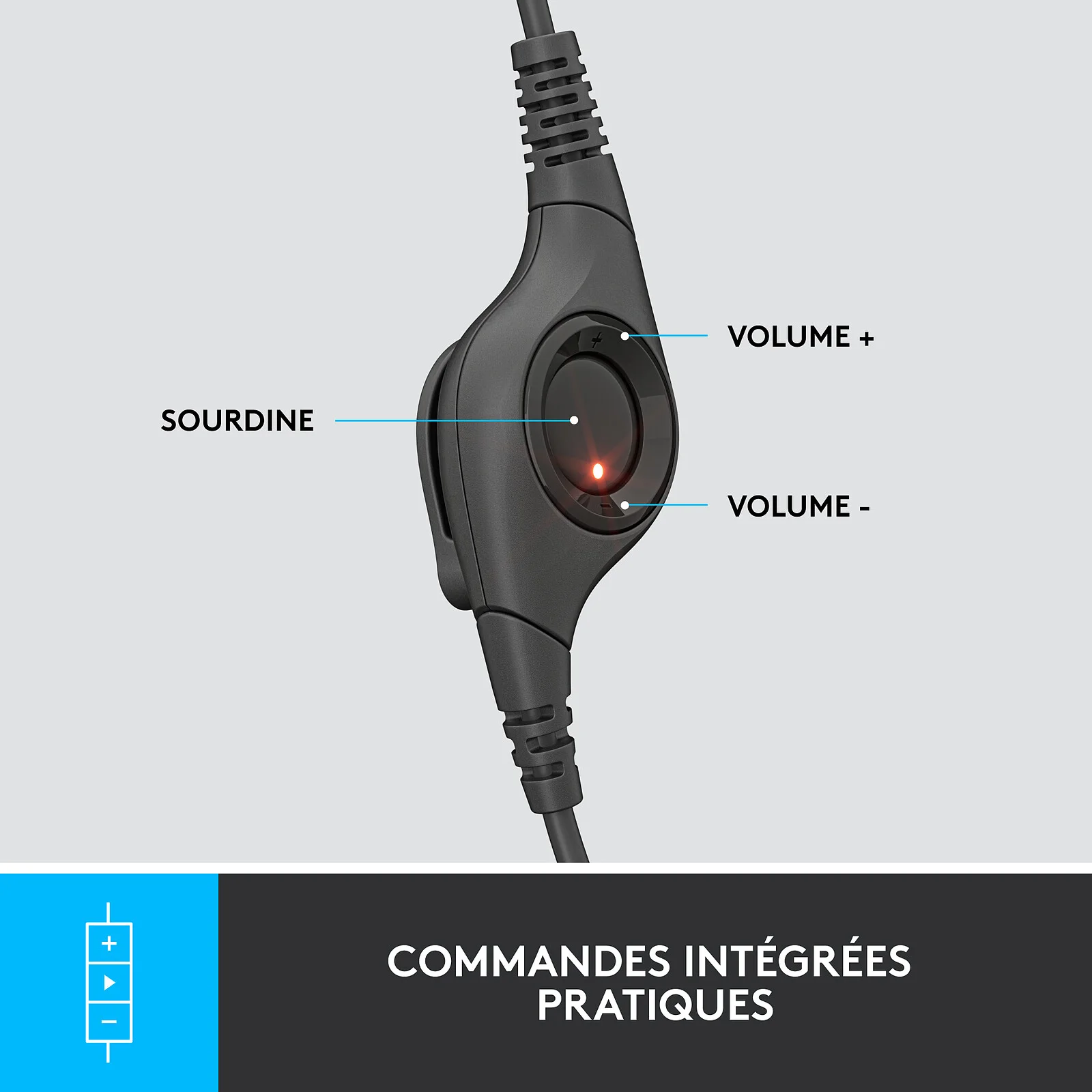 CASQUE LOGITECH H390 USB (4/5)