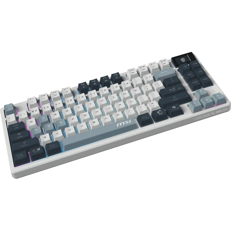 CLAVIER MSI FORGE GK600 TKL WHITE (2/3)
