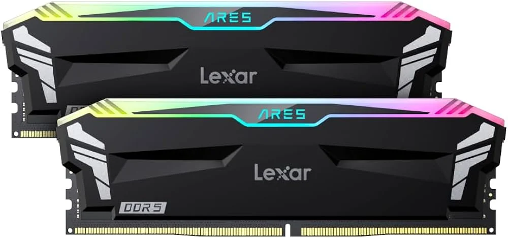 RAM DDR5 LEXAR 6800 DIMM 32go 2*16 ARES RGB (1/1)