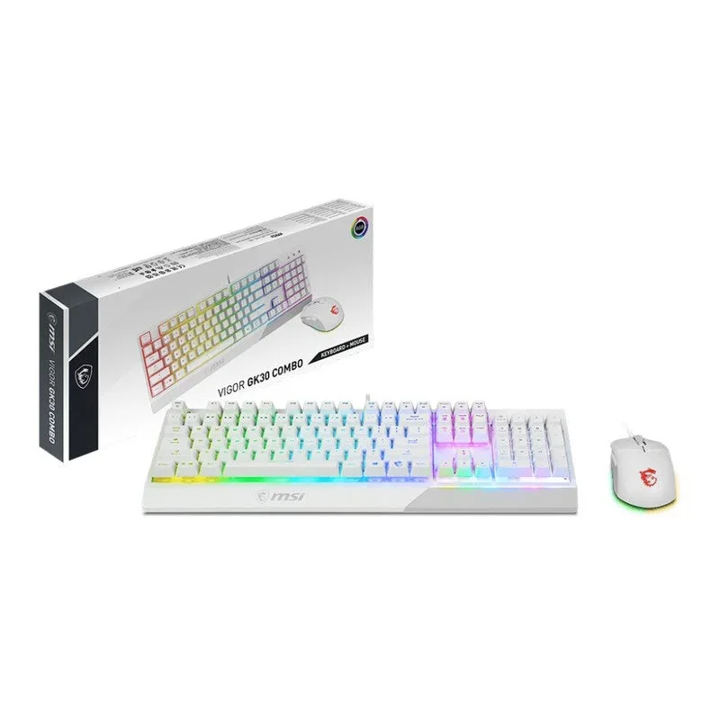CLAVIER SOURIS MSI GK30 WHITE