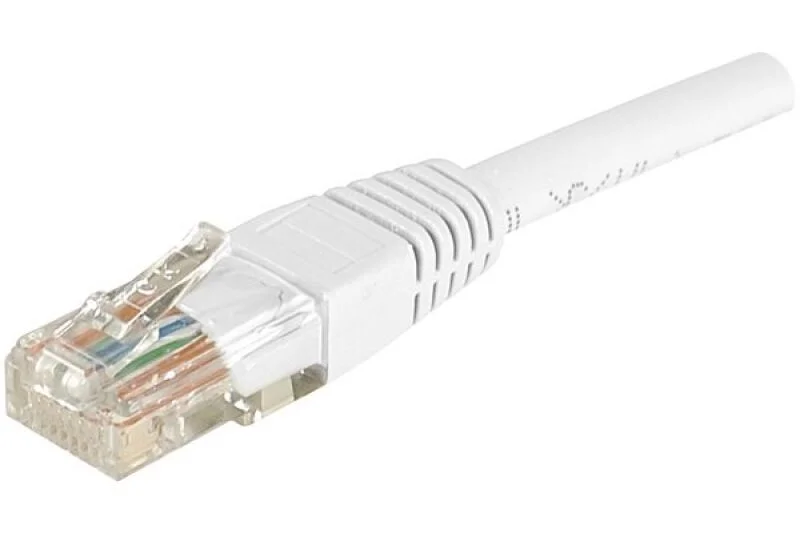 CABLE RESEAU CAT 6 5M BLANC