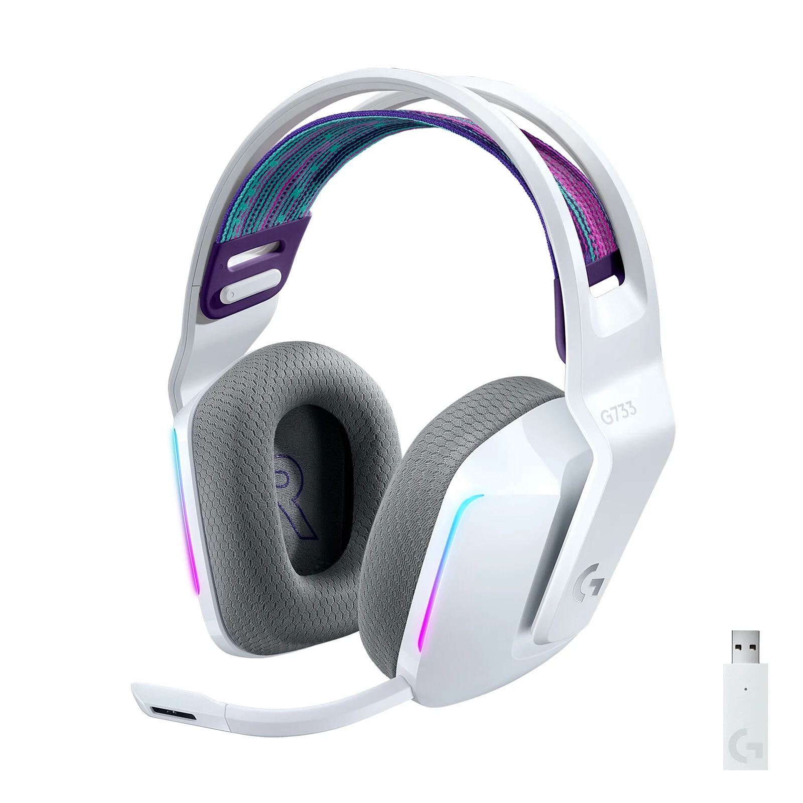 CASQUE LOGITECH G733 SSFIL BLANC (1/5)
