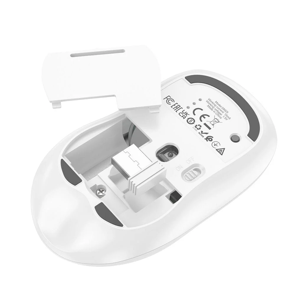SOURIS HOCO GM25 BLANCHE BTH WIFI (4/4)