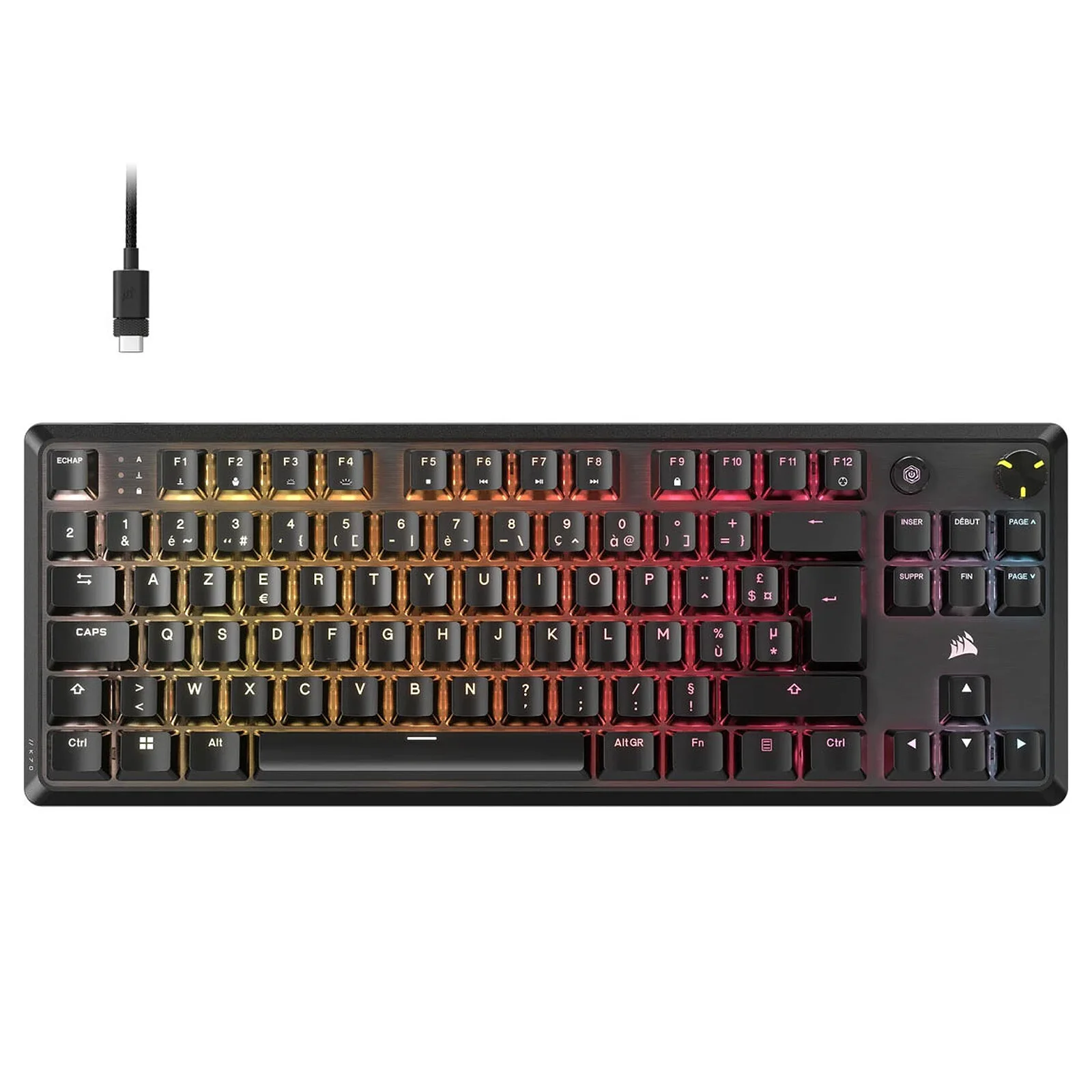 CLAVIER CORSAIR K70 TKL NOIRE MLX RED