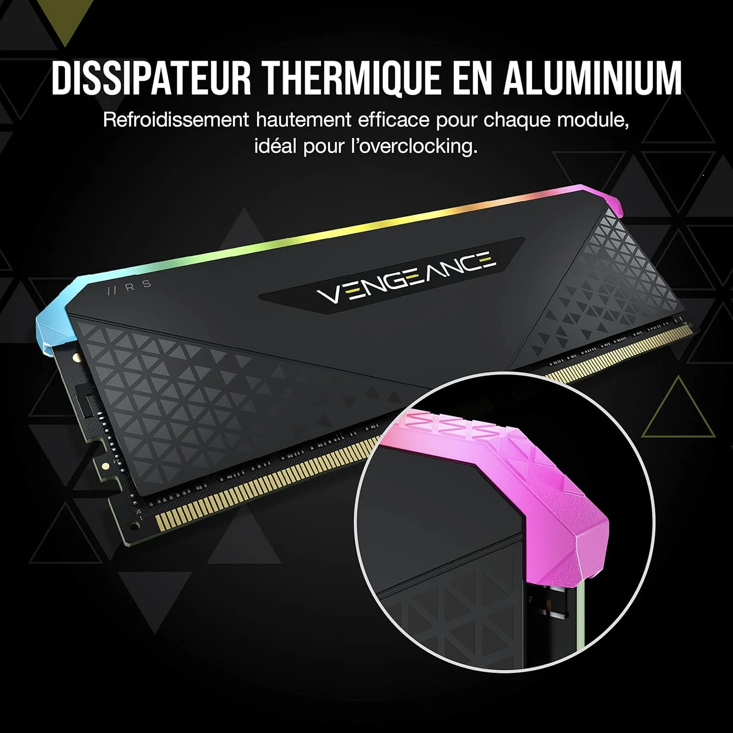 RAM 2*8Go CORSAIR VENGEANCE VENGEANCE RS 3200 NOIR (4/7)