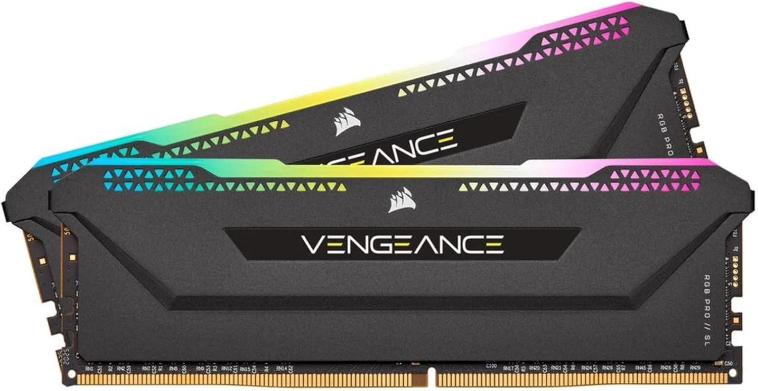 RAM 2*8Go CORSAIR RGB PRO SL VENGEANCE 3200 NOIR (1/3)