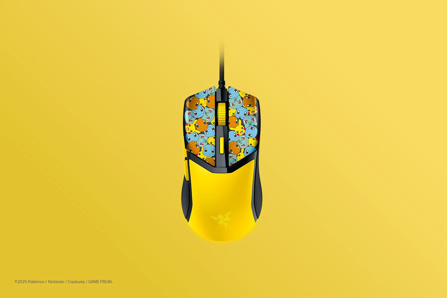 SOURIS RAZER COBRA POKEMON KANTO JAUNE