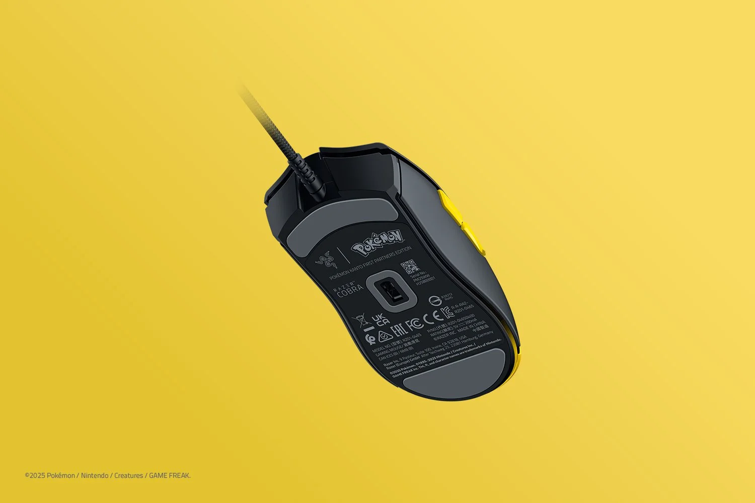 SOURIS RAZER COBRA POKEMON KANTO JAUNE (5/6)
